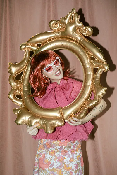 Balão Foil Moldura Dourada