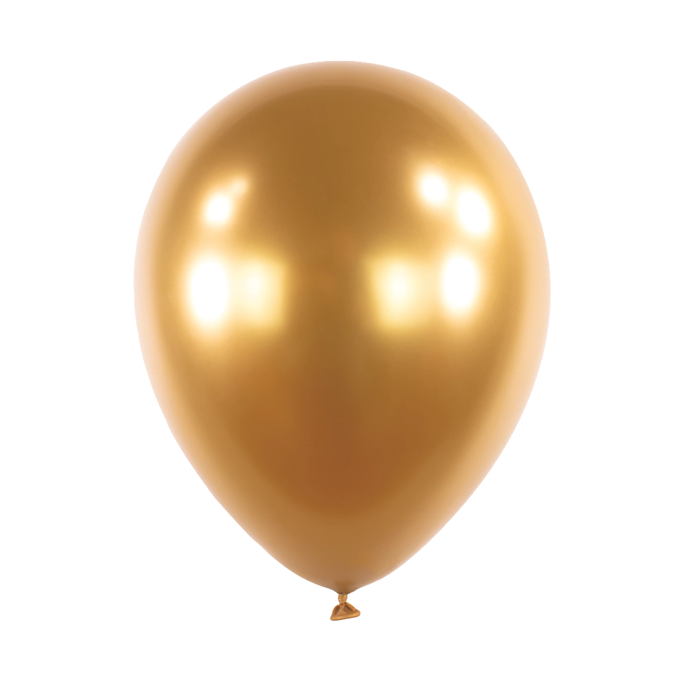 100 Balões latex 5'' (12cm) Satin Luxe™ Gold Sateen