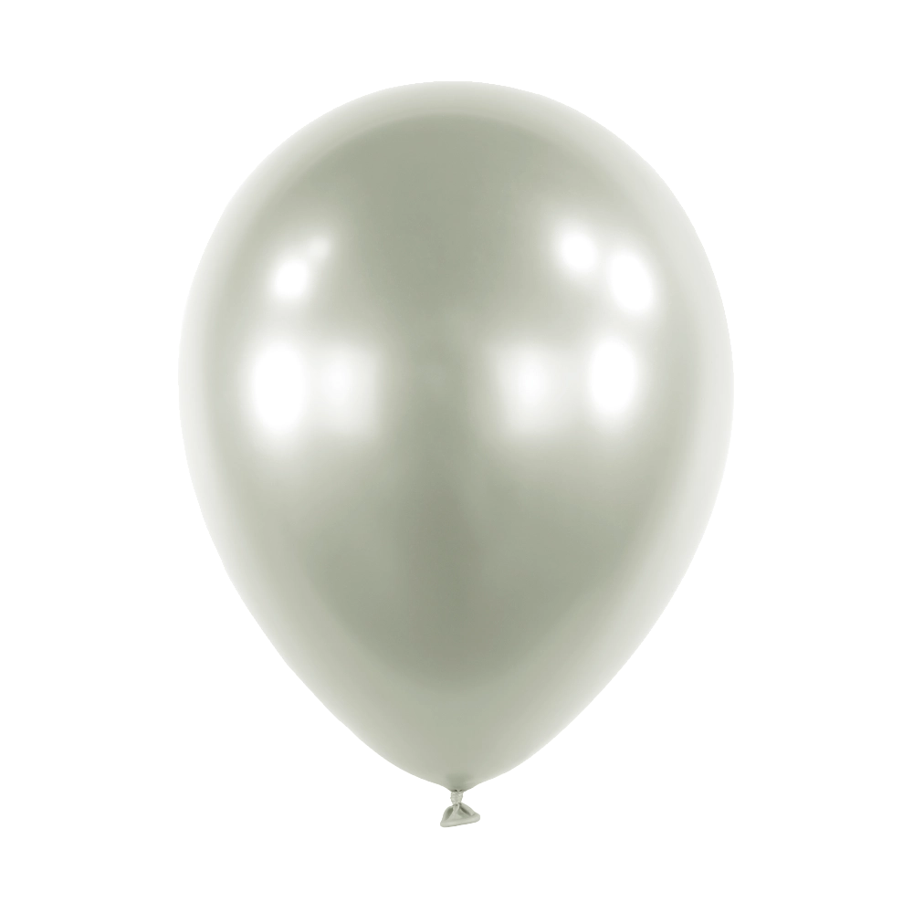 50 Balões latex 11'' (28cm) Satin Luxe™ Platinum