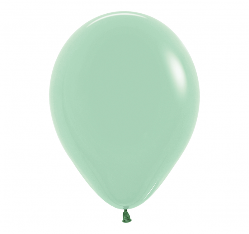 50 Balões latex R12 (30cm) - Pastel Dusk Green Tea - 126