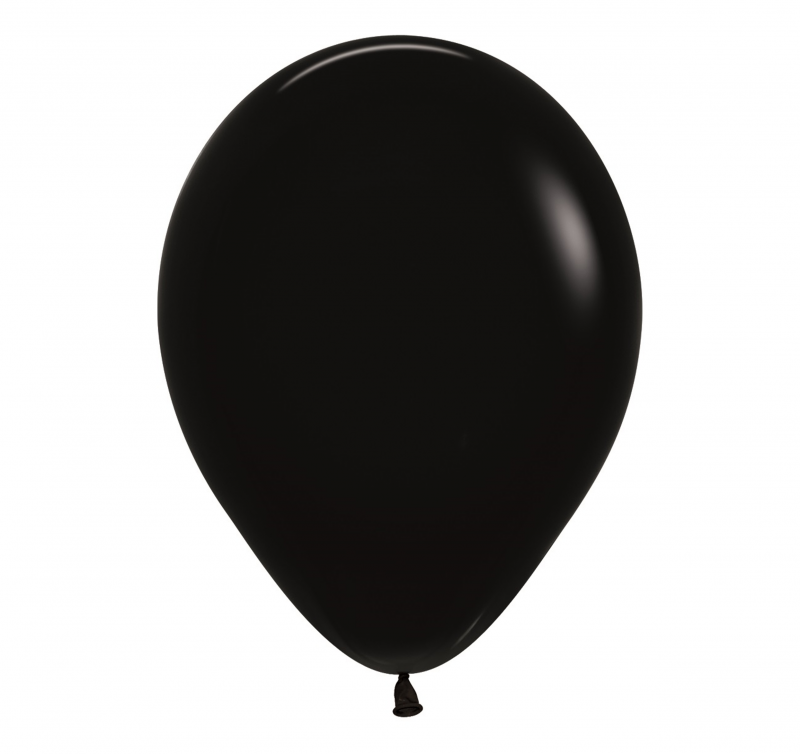 50 Balões latex R12 - Black - 080