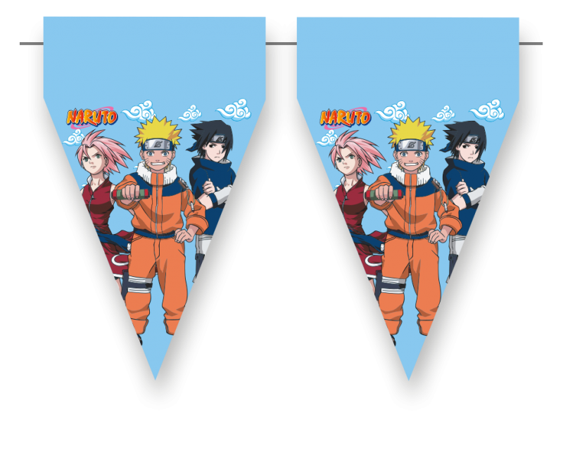 Bandeiras Triângulo 3m Naruto