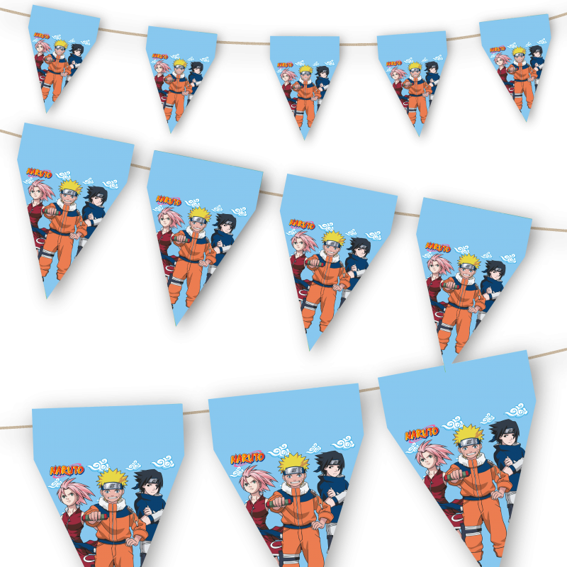 Bandeiras Triângulo 3m Naruto