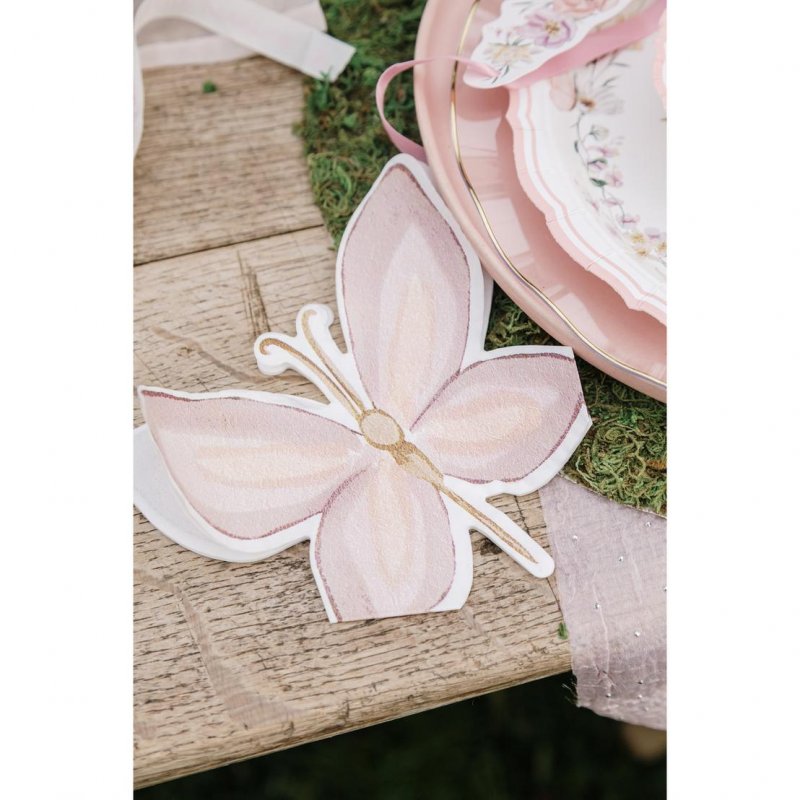 10 Guardanapos 33cm Borboletas