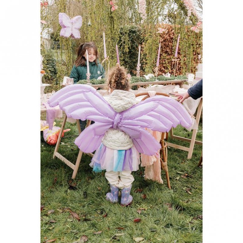 Balão Foil 122x89cm Asas de Fada / Borboleta Lilás