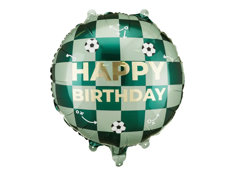 Balão Foil 35cm Happy Birthday - Futebol