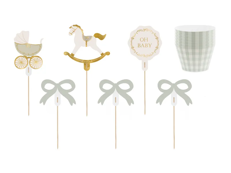 Set de formas e decorações cupcake 