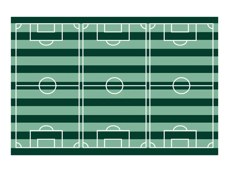 Toalha de mesa Campo de Futebol, 120x180cm