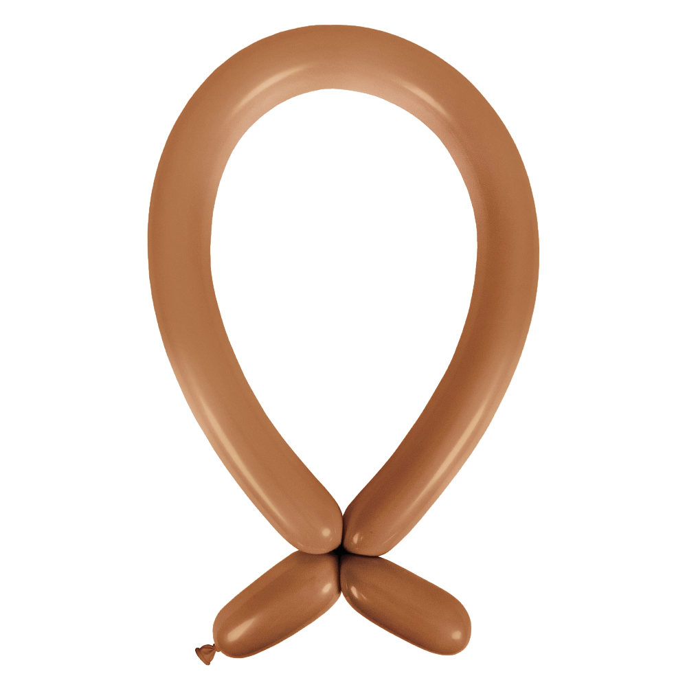 100 Balões latex Modelar 260 Fashion Chocolate