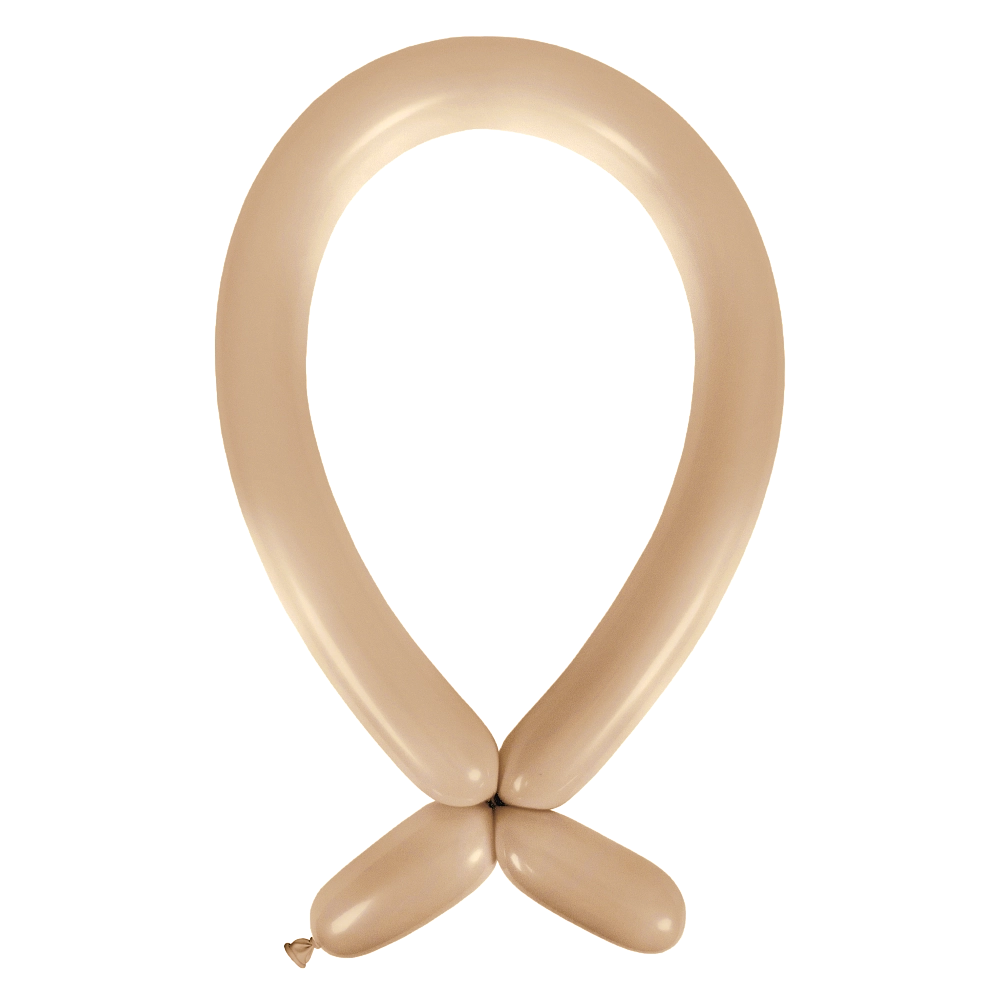 100 Balões latex Modelar 260 Fashion Taupe