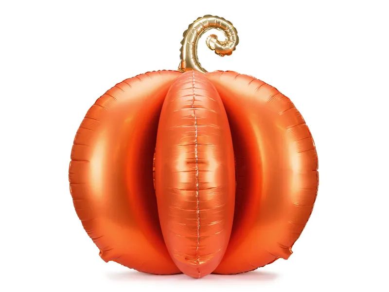 Balão Foil 3D Standing 90cm Abóbora Laranja - Halloween