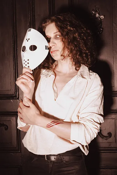 Máscara Halloween 20x24cm Hockey 