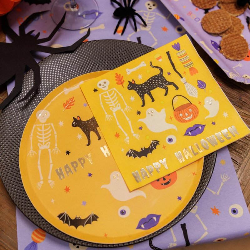 8 Pratos 23cm Sweet Spells Halloween