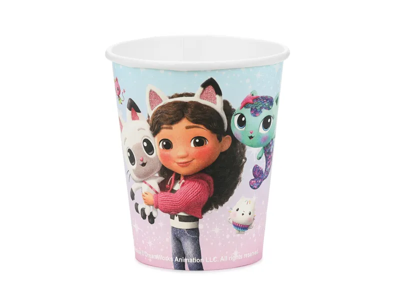 6 Copos 250ml Gabby's Dollhouse