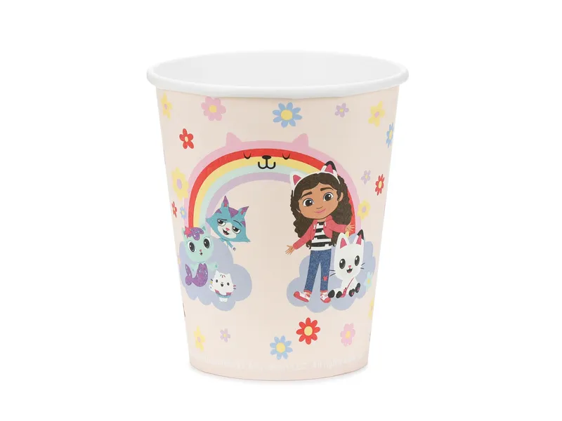 6 Copos 250ml Gabby's Dollhouse