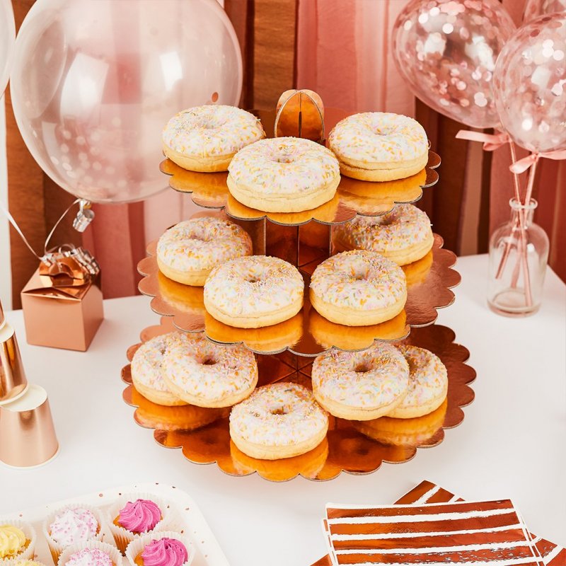 Cupcake Stand 3 Andares Rose Gold