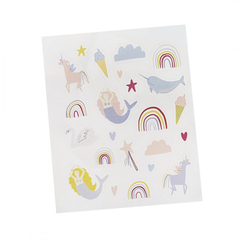 2 Folhas de Autocolantes Rainbow Party