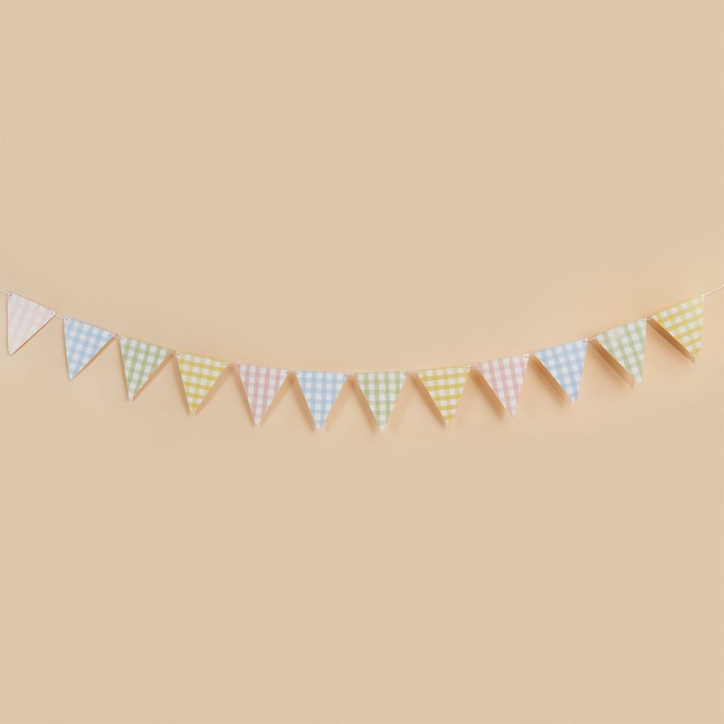 Bandeiras Triângulo 2,5m Gingham