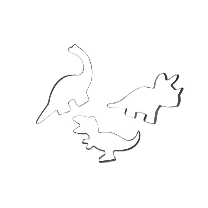 3 Cortadores Bolachas Party Dinosaur