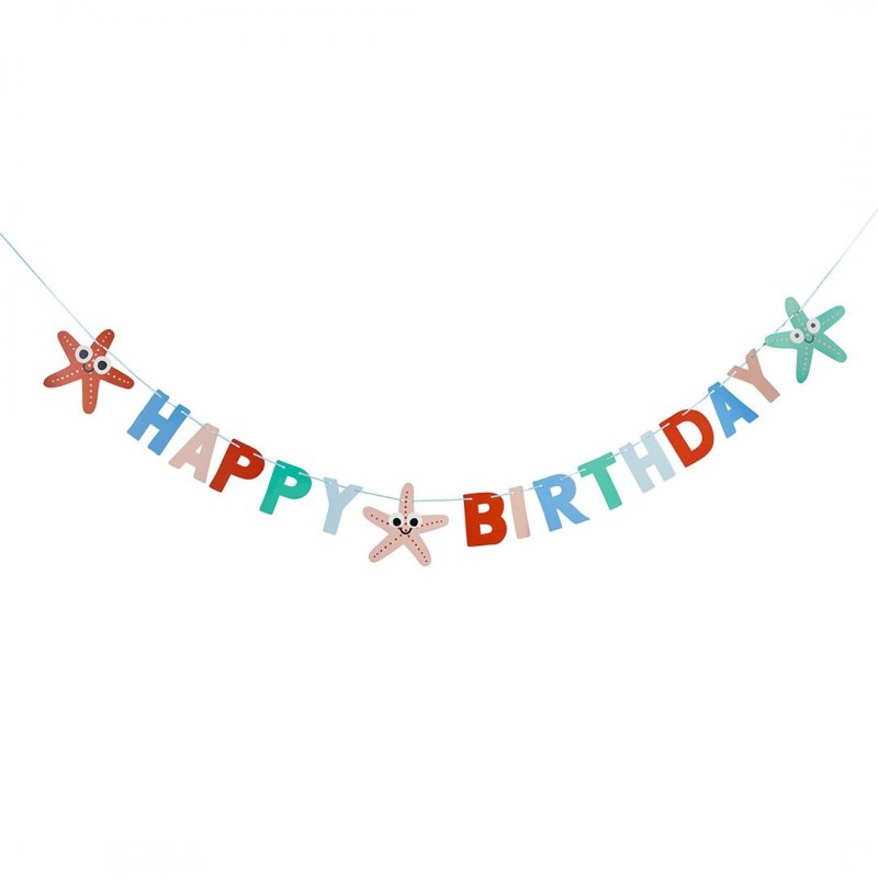 Grinalda Happy Brithday 2m Starfish - Sea Friends