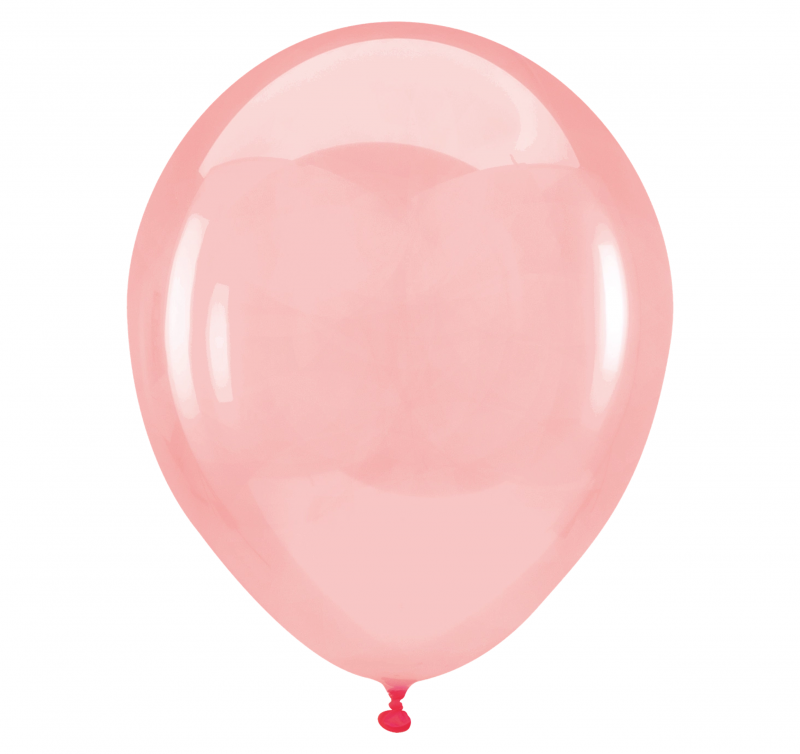 100 Balões latex 5'' (12cm) Crystal Clearz™ Apple Red
