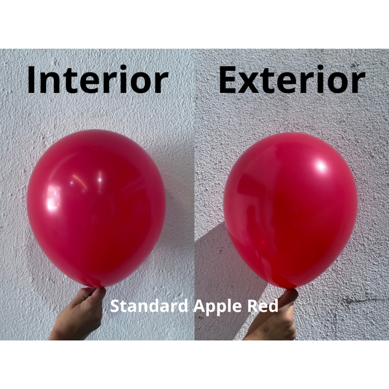 100 Balões latex 5'' (12cm) Standard Apple Red