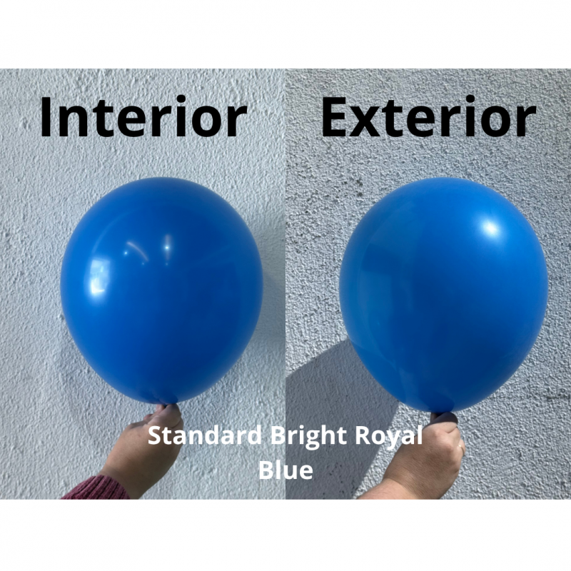 25 Balões latex 18'' (45cm) Standard Bright Royal Blue