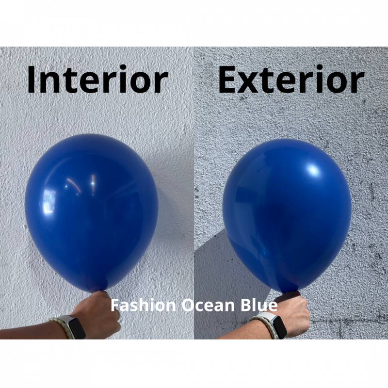 100 Balões latex 5'' (12cm) Fashion Ocean Blue