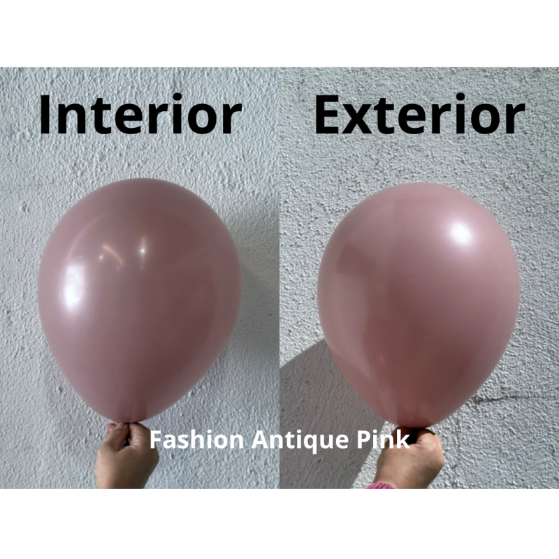 100 Balões latex 5'' (12cm) Fashion Antique Pink
