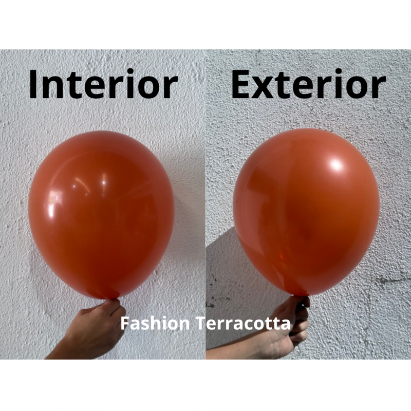 100 Balões latex 5'' (12cm) Fashion Terracotta