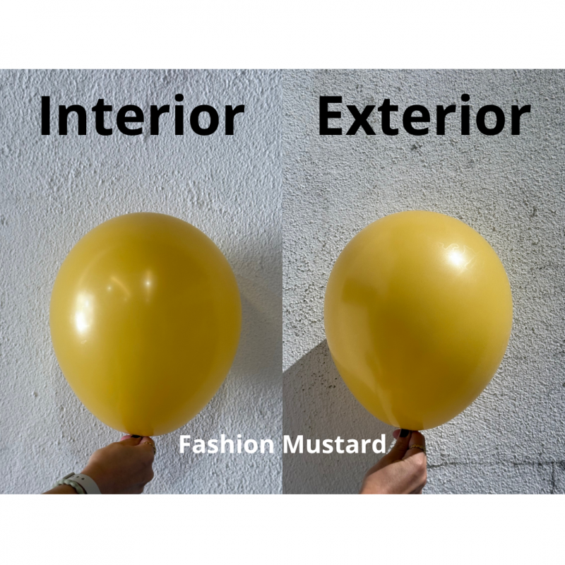100 Balões latex 5'' (12cm) Fashion Mustard