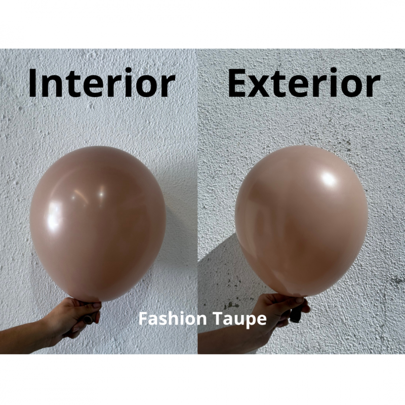 50 Balões latex 11'' (28cm) Fashion Taupe