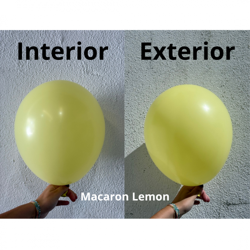50 Balões latex 11'' (28cm) Macaron Lemon