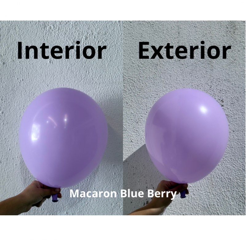 50 Balões latex 11'' (28cm) Macaron Blueberry