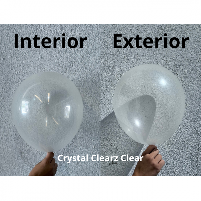 100 Balões latex Modelar 260 Crystal Clearz™ Clear