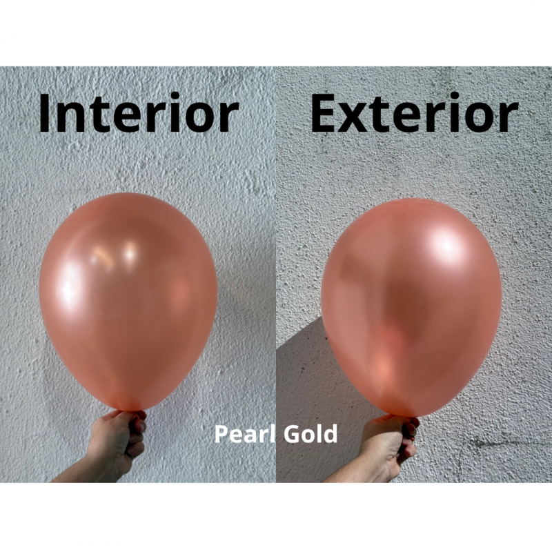 25 Balões latex 18'' (45cm) Pearl Rose Gold