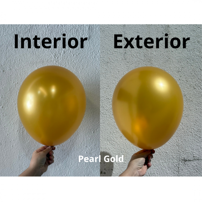 4 Balões latex 24'' (61cm) Pearl Gold
