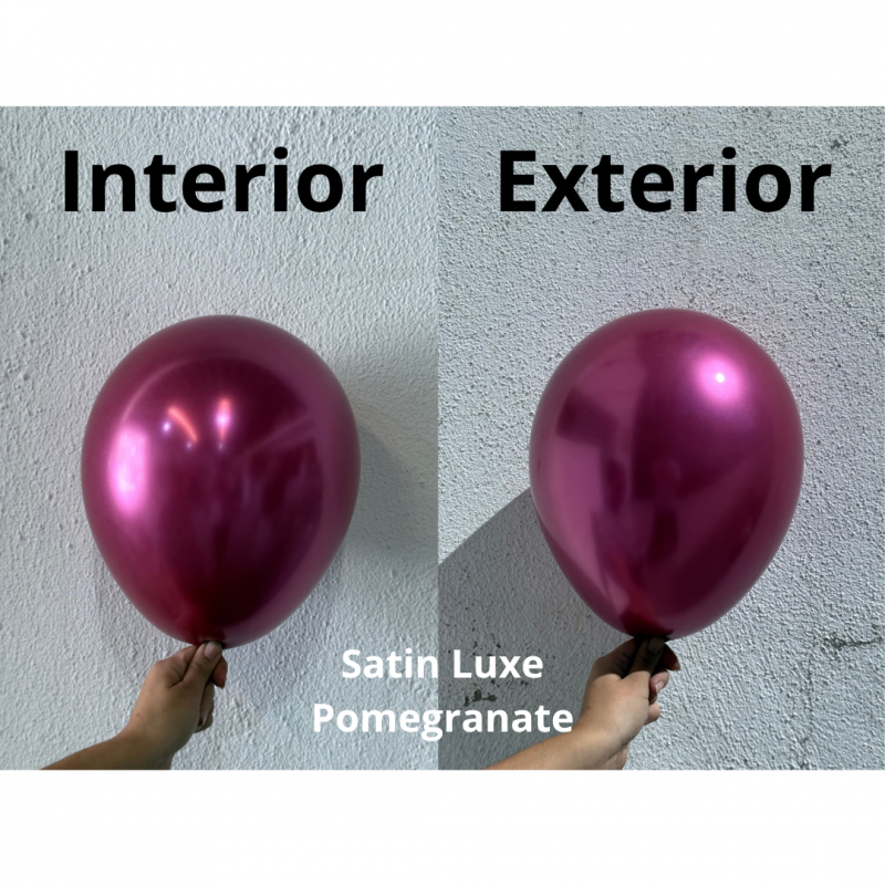50 Balões latex 11'' (28cm) Satin Luxe™ Pomegranate