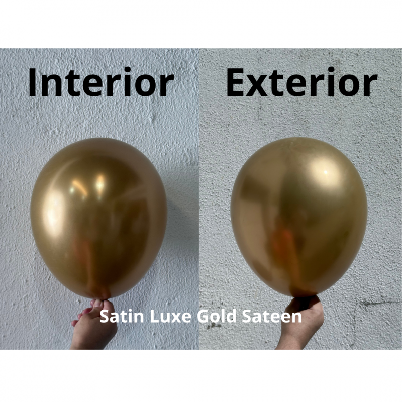 25 Balões latex 18'' (45cm) Satin Luxe™ Gold Sateen