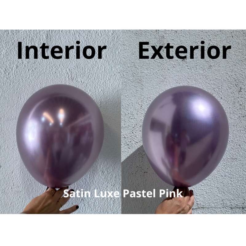 100 Balões latex 5'' (12cm) Satin Luxe™ Pastel Pink