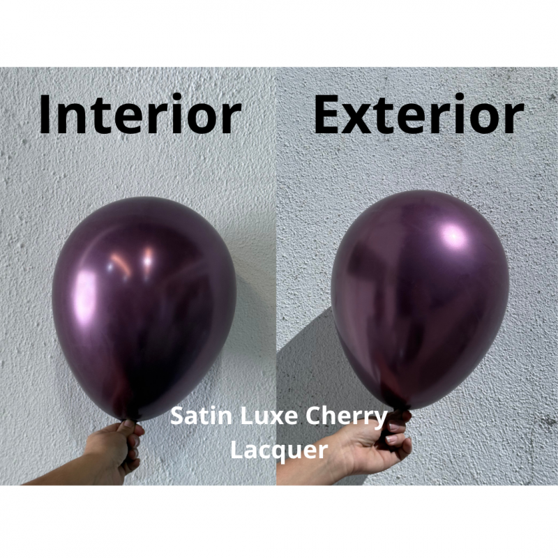 50 Balões latex 11'' (28cm) Satin Luxe™ Cherry Lacquer