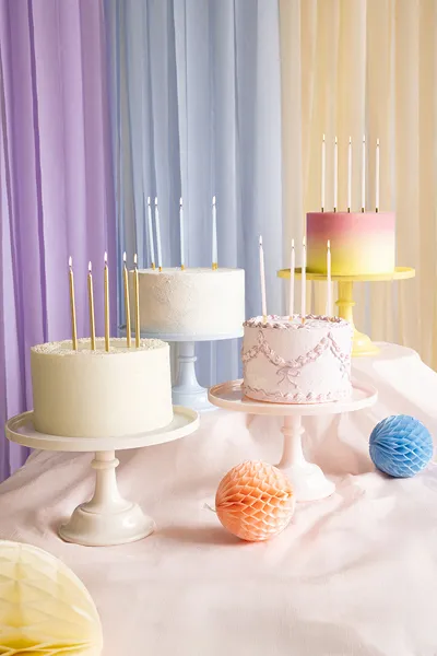 Cake Stand 24-14,5cm Azul Claro