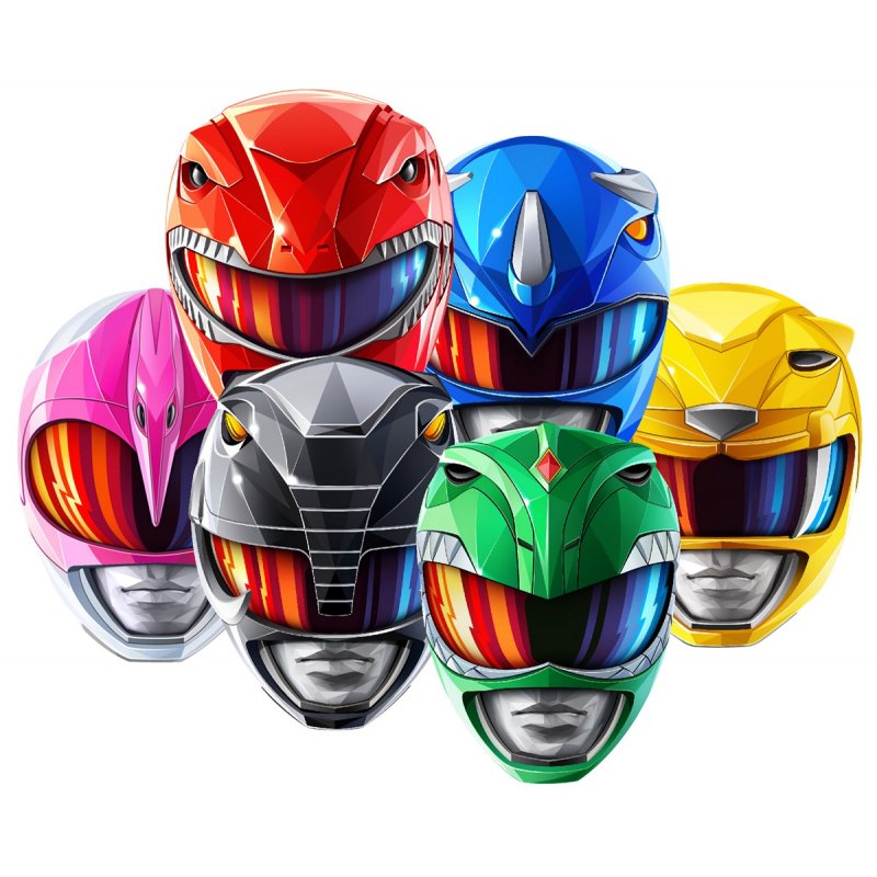 6 Máscaras Power Rangers