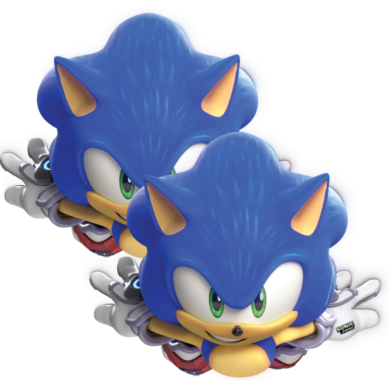 6 Máscaras Sonic The Hedgehog
