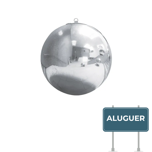 Aluguer de Mirror Ball PVC 90cm Prateado
