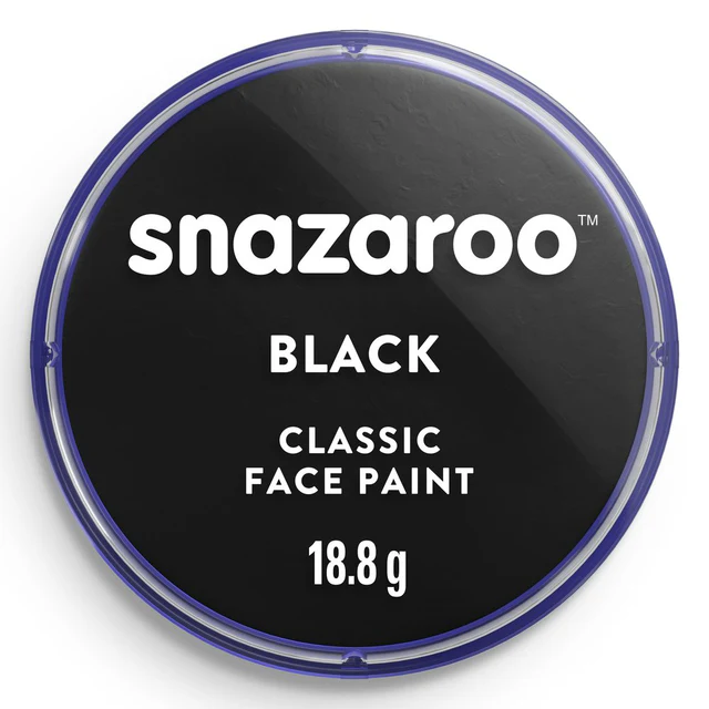 Tinta Facial Snazaroo 18ml - Preto