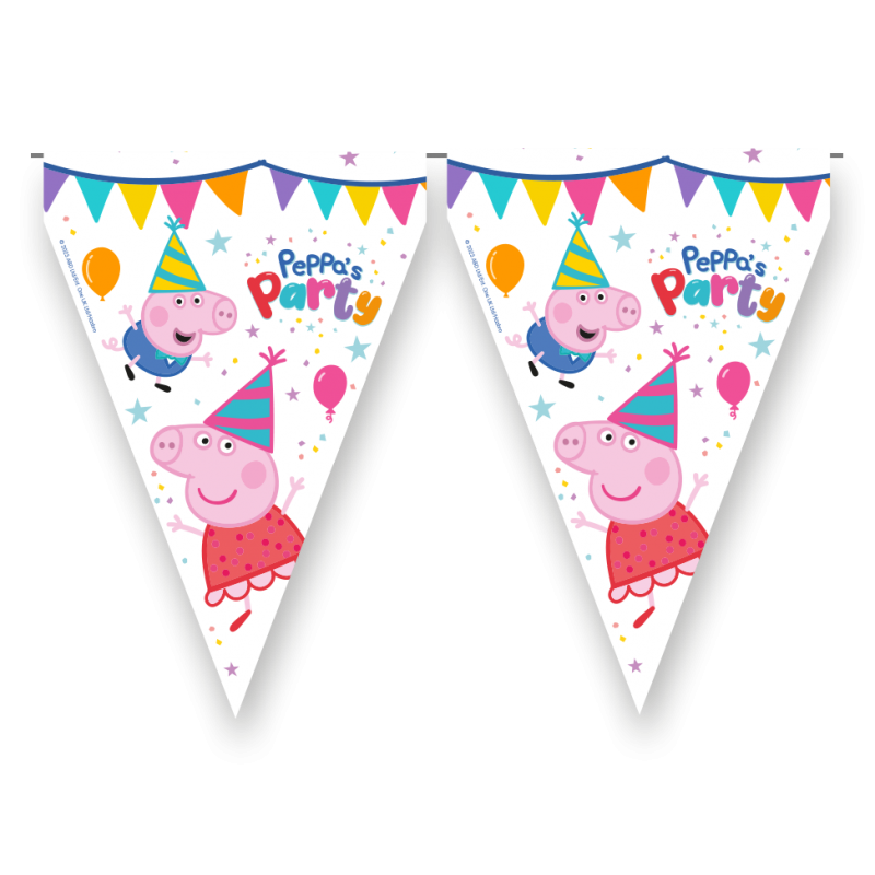 Bandeira Triângulo Peppa Pig