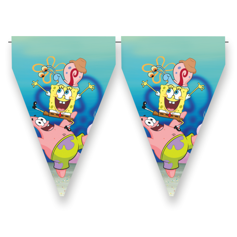 Bandeiras Triângulo 3m SpongeBob