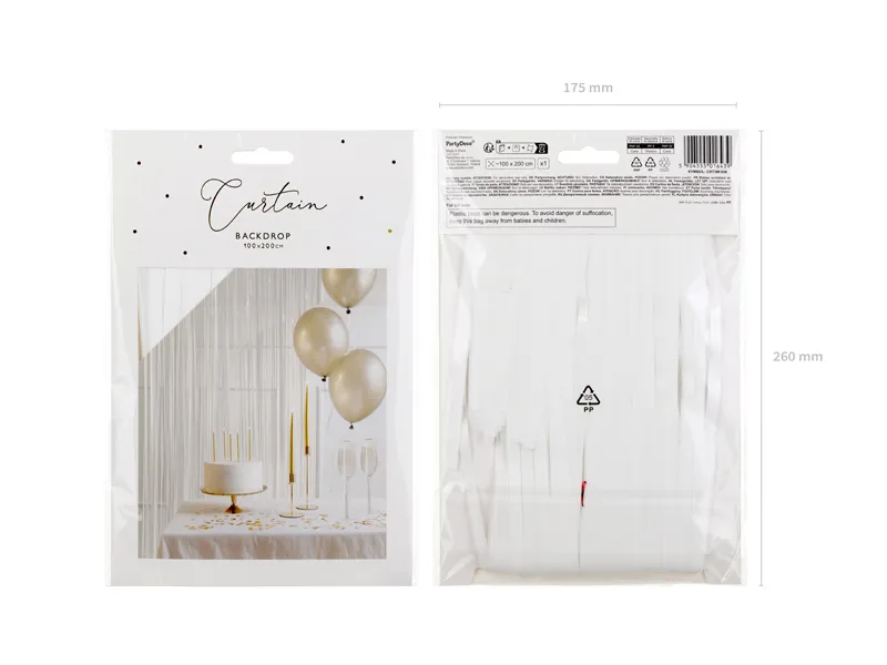 Cortina 100x200cm Branco