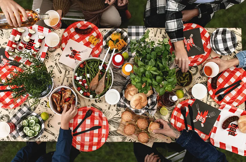 6 Pratos 27cm BBQ - Churrasco